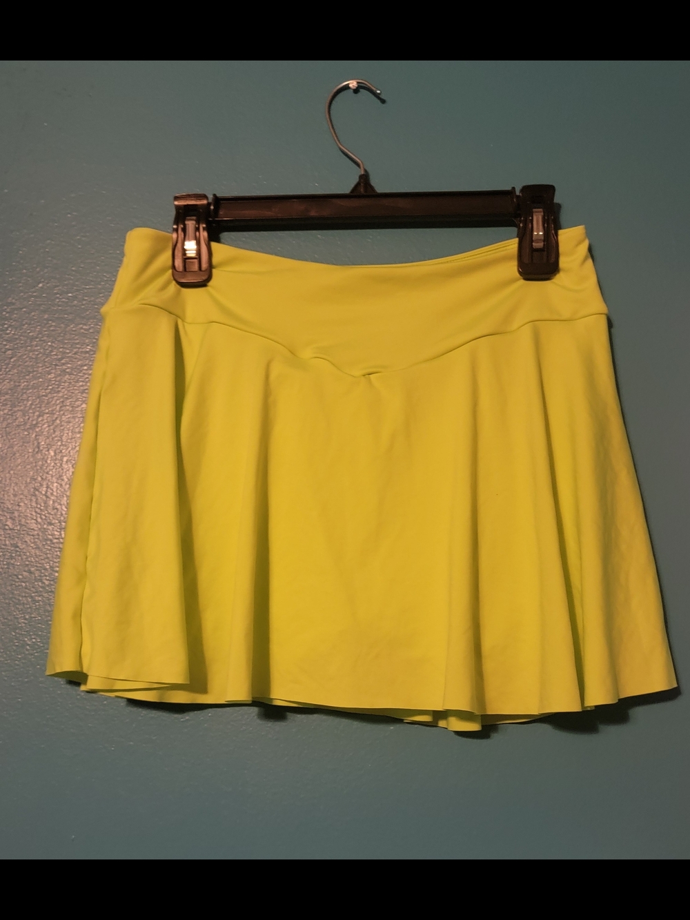Women's Neon Yellow/Green A-Line Skort